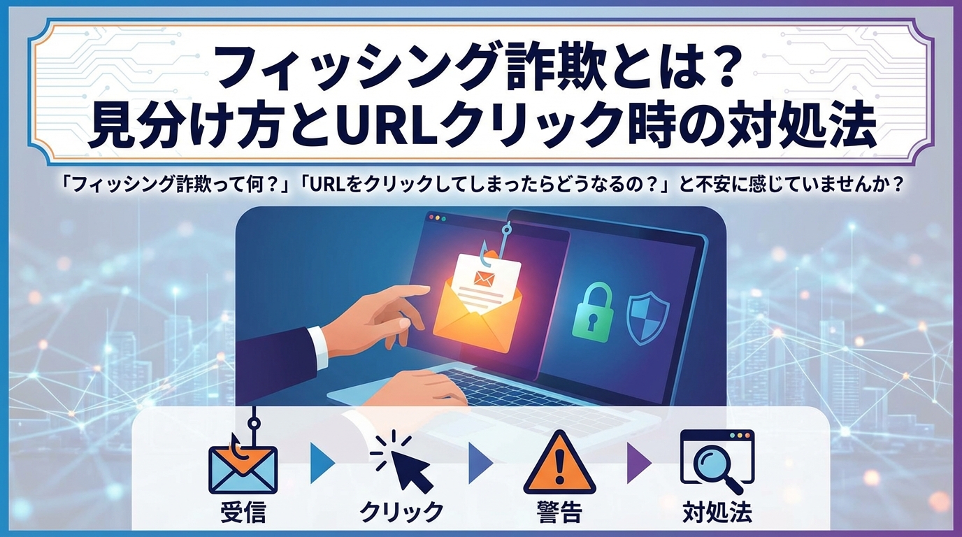 「フィッシング詐欺って何?」「URLをクリックしてしまったらどうなるの?」と不安に感じていませんか?