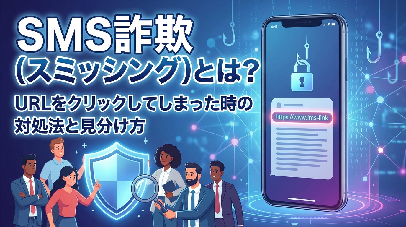 SMS詐欺（スミッシング）とは？URLをクリックしてしまった時の対処法と見分け方